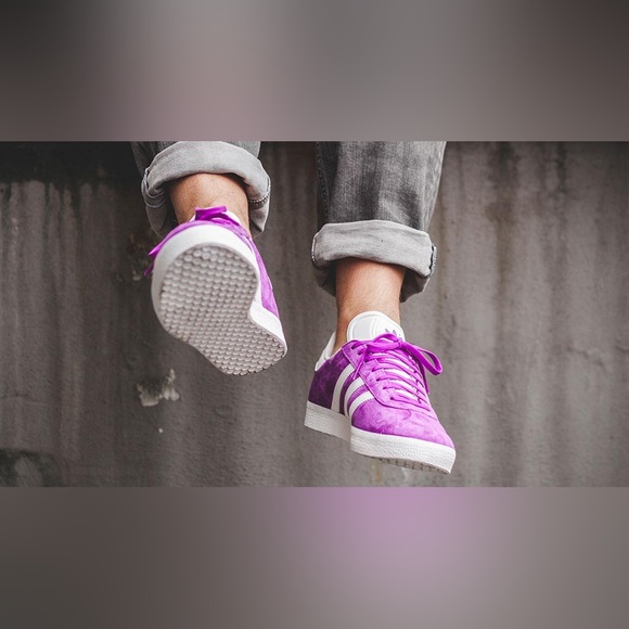Adidas Originals Gazelle Shock Purple Men’s Trainers Shoes BB5484 9.5 US - Picture 11 of 12